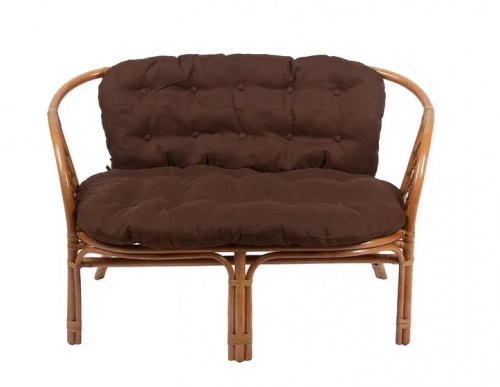IND Комплект Багама 1 с диваном коньяк подушка коричневая 