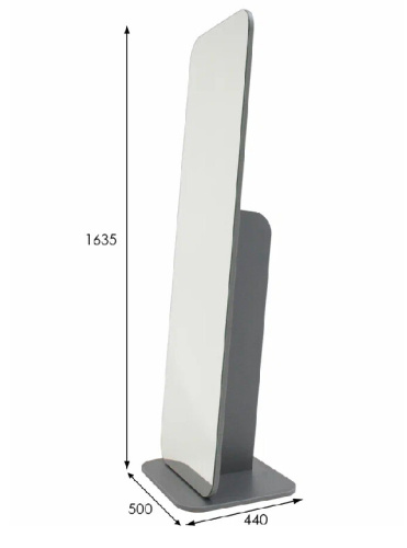 Зеркало напольное Стелла 4 графит темный 