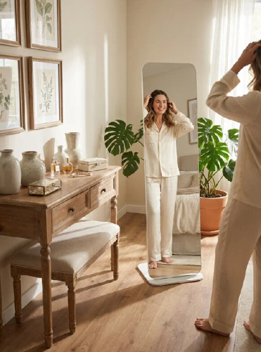 Зеркало напольное Стелла 4 белый 