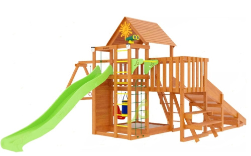 Детская площадка IgraGrad Крафт Pro 3 с зимней горкой