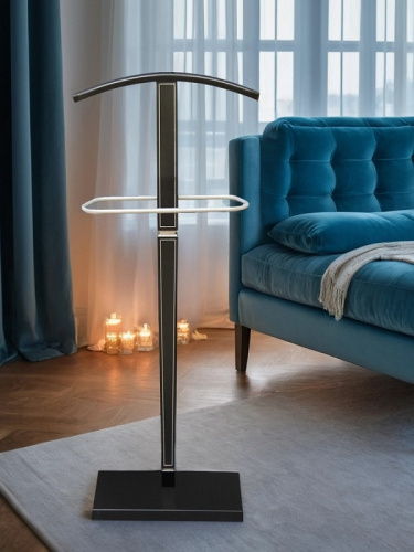 Вешалка костюмная В 70 венге серебро 