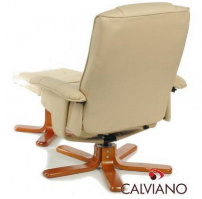 Массажное кресло CALVIANO 20 с пуфом (бежевое) 