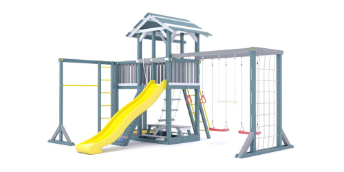Детская спортивная площадка для дачи Савушка 15 Индиго