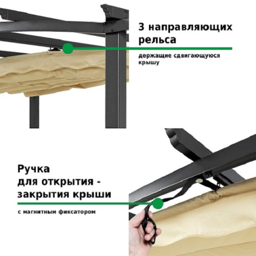 Тент садовый Green Glade 1152 3х3 м полиэстер