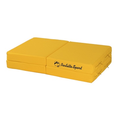 Мат № 11 100 x 100 x 10 складной 4 сложения Perfetto Sport желтый