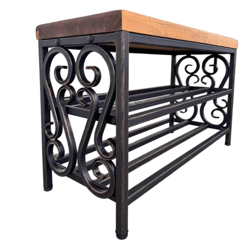 Кованая банкетка МФ-1 бронза 