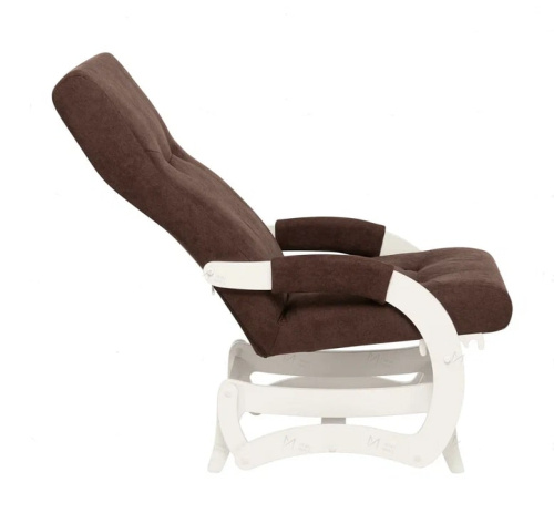Кресло-маятник Leset Блисс белый Antonio Chocolate