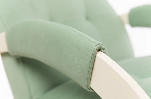 Кресло-качалка Leset Хилл слоновая кость Velur V14