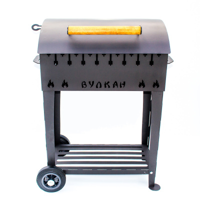 Мангал-гриль Вулкан на колесах 5мм
