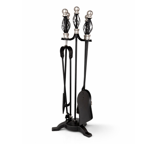 Набор каминный EVEREST K23-SB никель черный