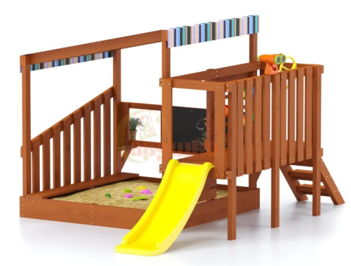 Игровой комплекс для дачи Песочный дворик Савушка-3