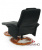 Массажное кресло CALVIANO 91 с пуфом (черное) 