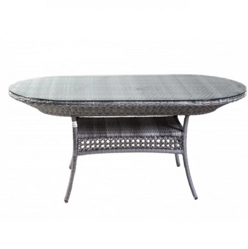 Комплект мебели CAMELLIA с овальным столом серый