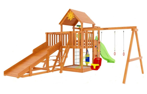 Детская площадка IgraGrad Крафт Pro 3 с зимней горкой