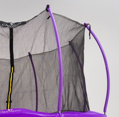 Батут с защитной сеткой Calviano 374 см 12ft INSIDE master purple
