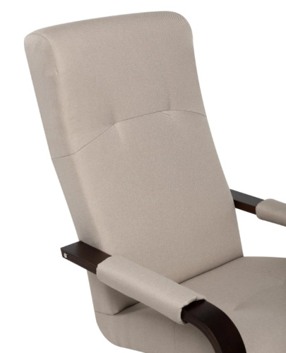 Кресло Leset Рей орех текстура Savana Plus Ivory 