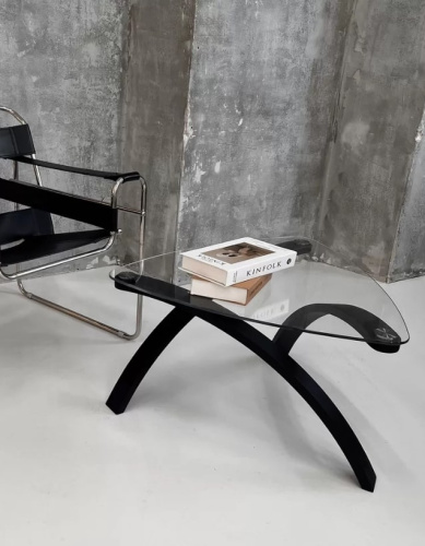 Стол журнальный Гурон 3 черный матовый 