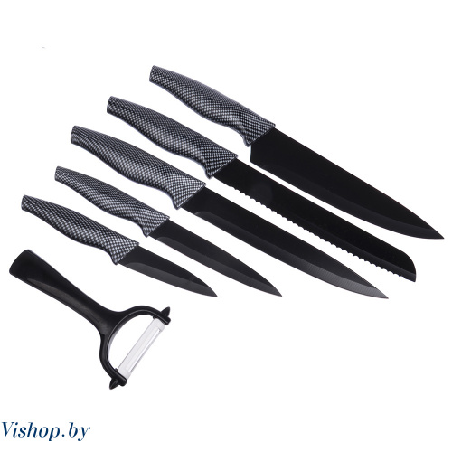 Набор ножей кухонных SATOSHI Карбон