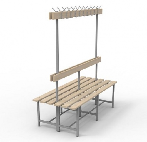 Скамья СВТ-5(2) двойная с крючками 