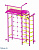 Детский спортивный комплекс Пионер 10С пурпурно-желтый