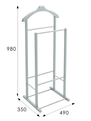 Вешалка костюмная В 27Н серый 