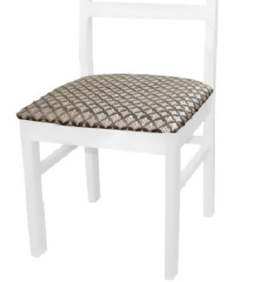 Стул МДК-341 Эмаль белая Лорд коричневый Дуб 