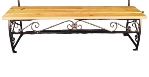 Скамейка со спинкой С77 Саниджи