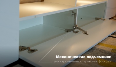 Гостиная Лия белый/белый глянец 