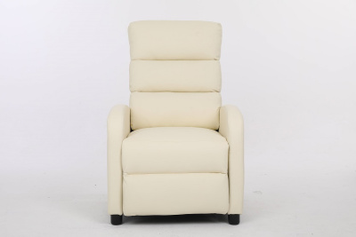 Кресло вибромассажное CALVIANO 2164 бежевая экокожа 