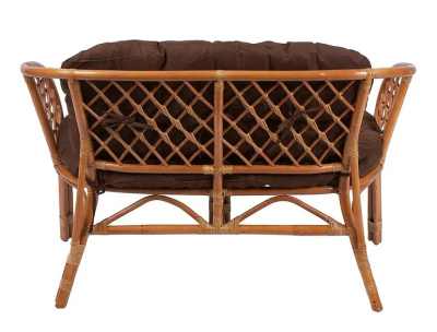 IND Диван Багама 1 коньяк подушка коричневая 