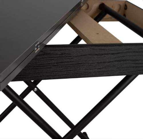 Стол трансформер Лерон графит темный черный 