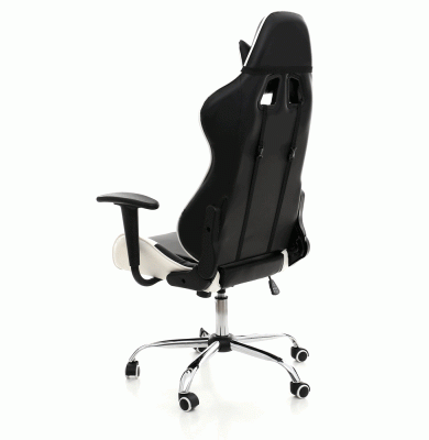 Офисное кресло LUCARO RACER EXCLUSIVE black white 