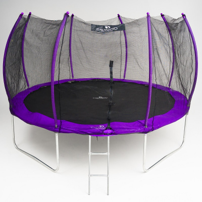 Батут с защитной сеткой Calviano 374 см 12ft OUTSIDE master purple