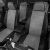 Автомобильные чехлы для сидений Audi А4. седан, универсал. ЭК-02 т.сер/чёрный