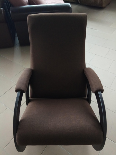 Кресло-качалка Бастион 4 рогожка темно-коричневая