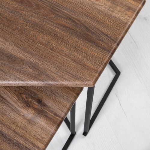 Стол журнальный МеталлАрт М003 коричневый дуб 