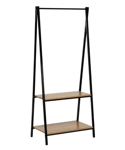 Вешалка напольная трапеция Leset Вудми 2 полки 