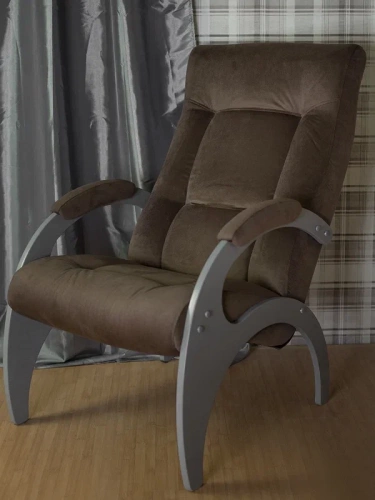 Кресло для отдыха Пири шоколад серый ясень 