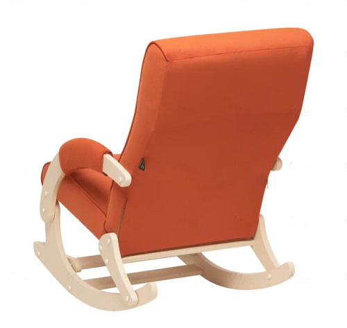 Кресло-качалка Leset Хилл с подножкой слоновая кость Velur V39