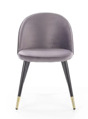 Стул HALMAR K315 серый черный золотой 