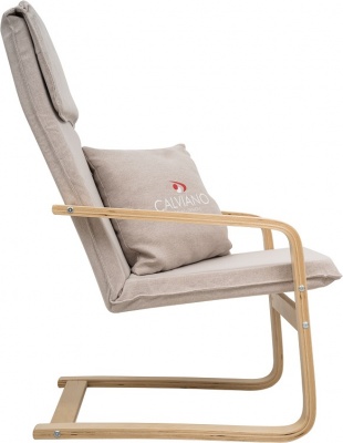 Кресло-качалка Calviano Soft 1 светло-бежевое