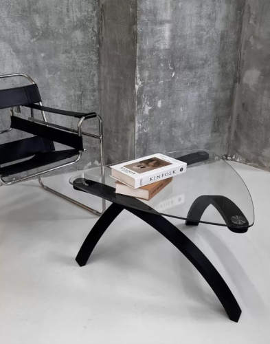 Стол журнальный Гурон 3 черный матовый 