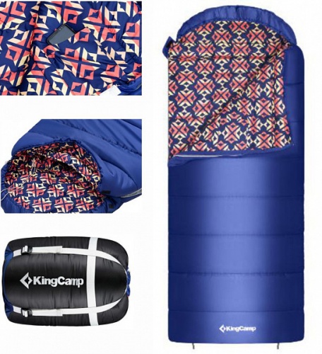 Спальный мешок KingCamp SUPERIOR 400XL -18°C 2003 blue р-р L