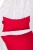 Подвесное кресло Скай 02 белый подушка красный 