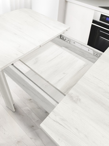 Стол обеденный Алиса СН-130.02 дуб крафт белый 