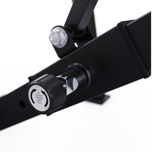 Скамья со стойками под штангу DFC GORILLA черная с партой для бицепса