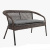Садовый диван 2-х местный DECO 7019П серо-коричневый