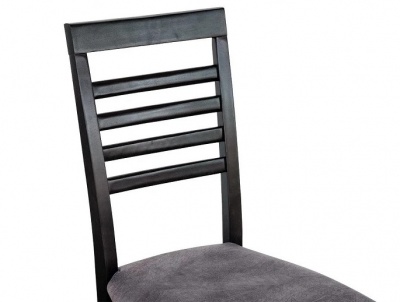 Стул МДК-93 Венге Микровелюр серый 