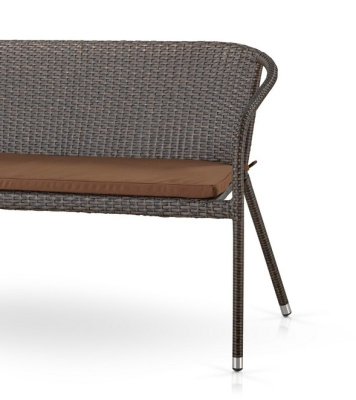 Плетеный диван S139A-W53 Brown Beige