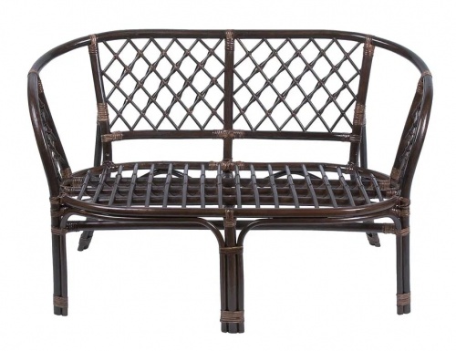 IND Комплект Багама с диваном овальный стол темно-коричневый 